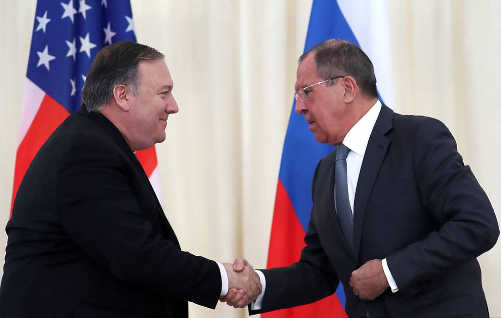 Помпео и Лавров, политика США, Америка