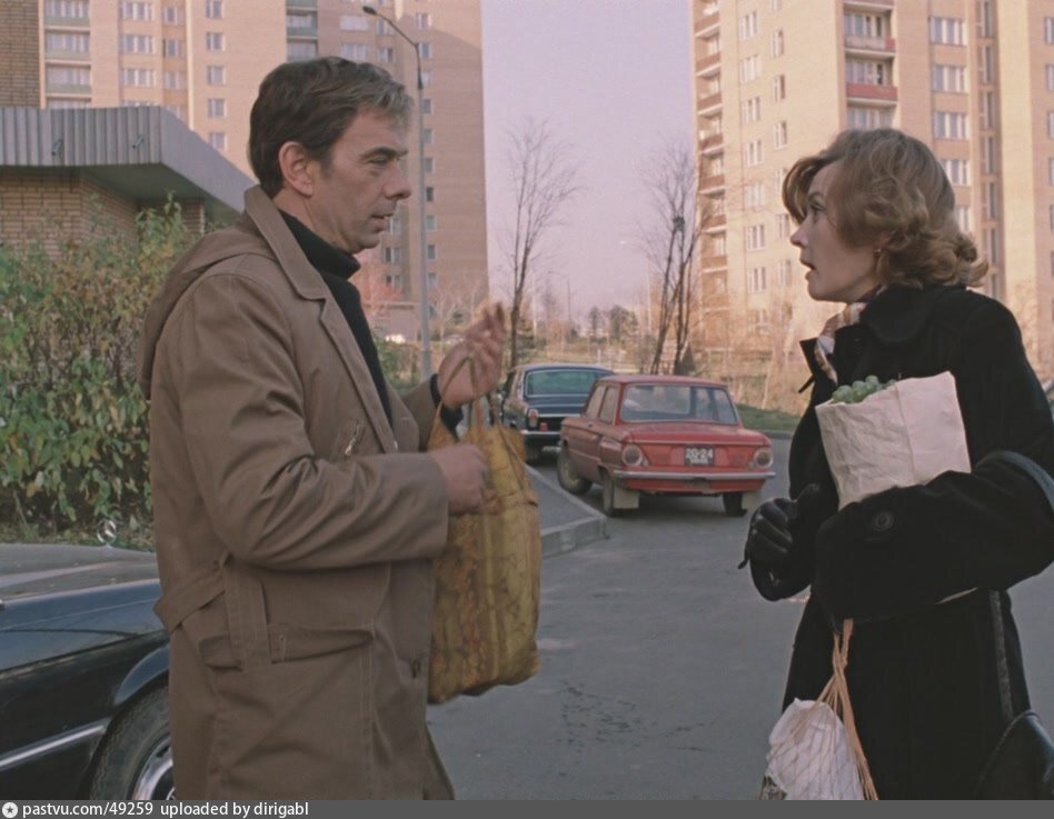 Съёмки фильма "Москва слезам не верит", 1978.