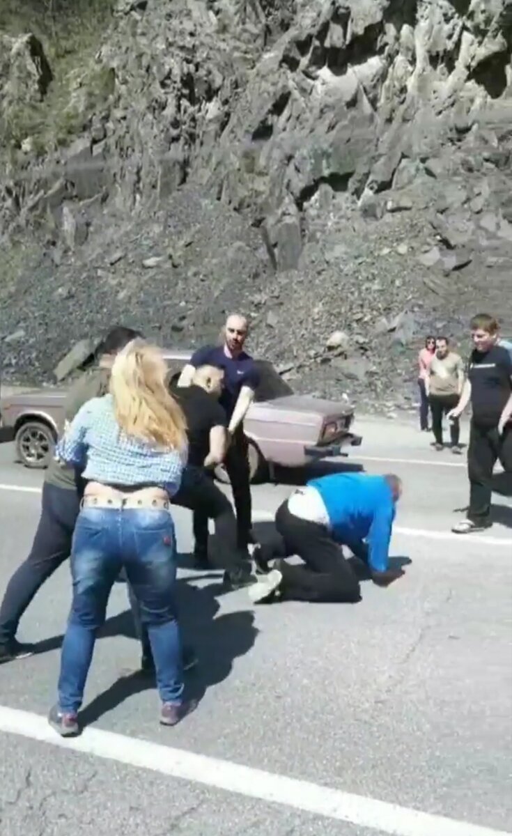 Драка с применением перцовки