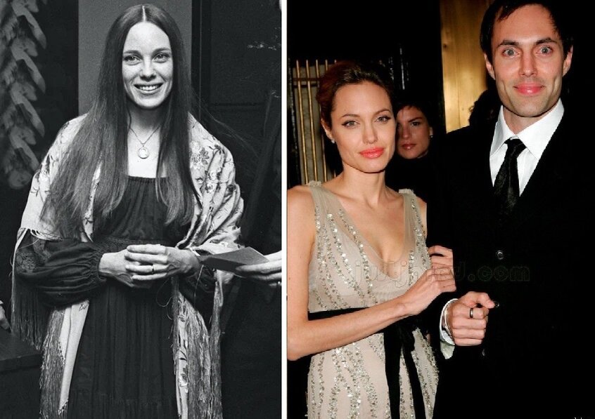 Мать Анджелины Джоли -Маршелин. Анджелина Джоли с братом Джеймсом.