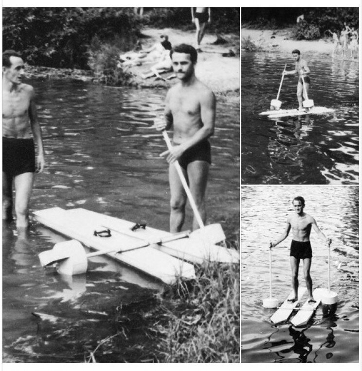 Водные походные лыжи Крупы,  Источник: Public Domain
