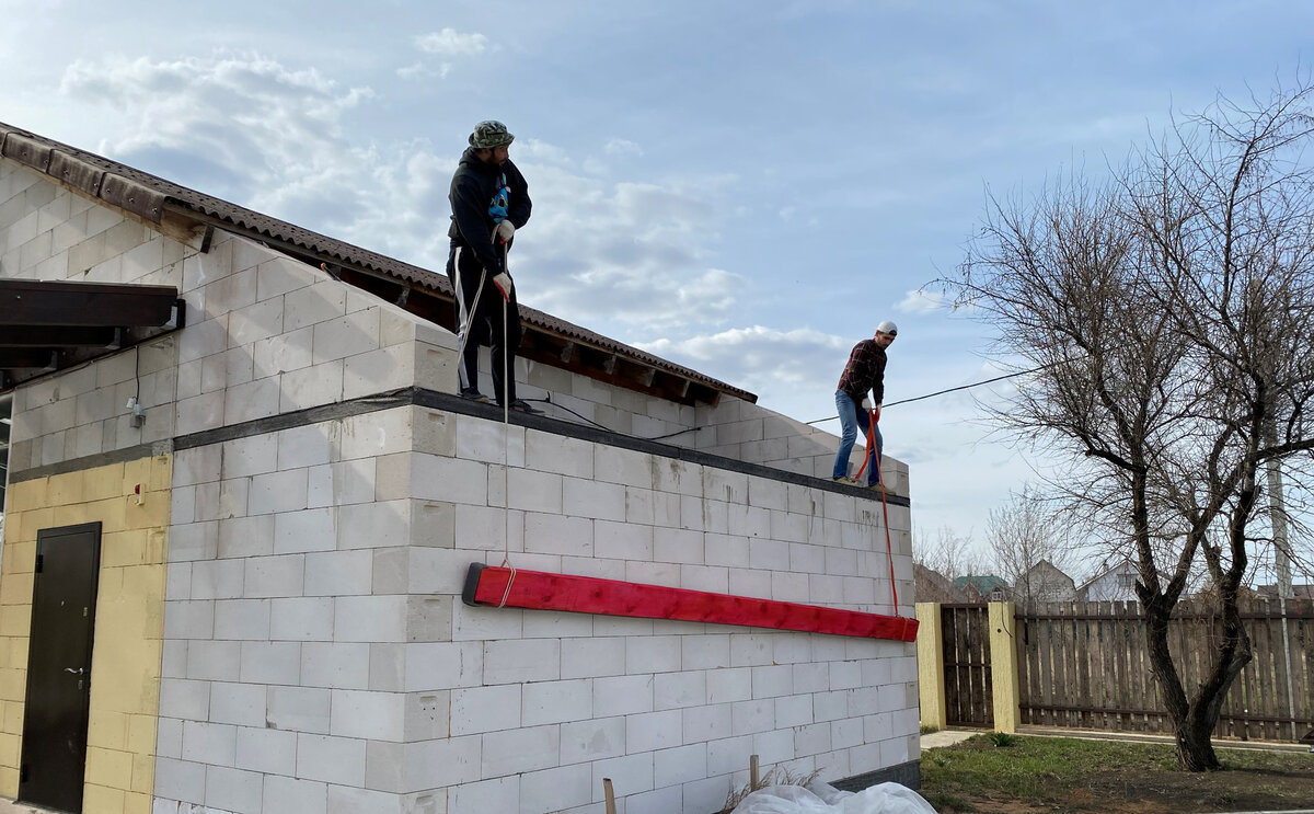 Поднимаем мауэрлат