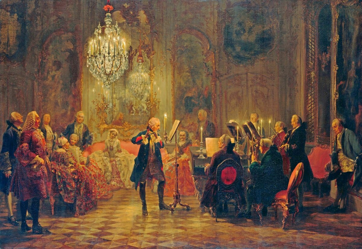 Концерт для флейты Фридриха Великого в Сан-Суси.