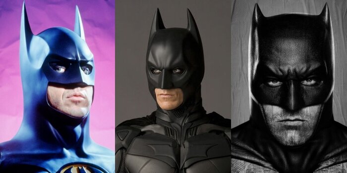 Майкл Китон, Кристиан Бейл, Бен Аффлек(фото из интернета)