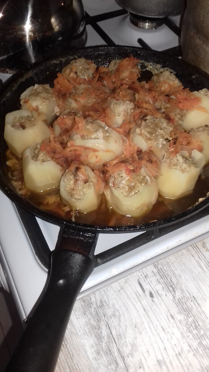 Вот такой картофель у меня получился