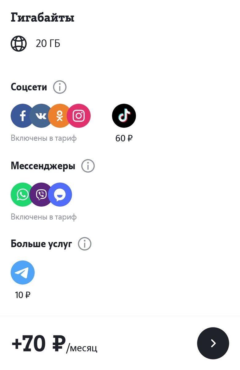 Скриншот из личного кабинета