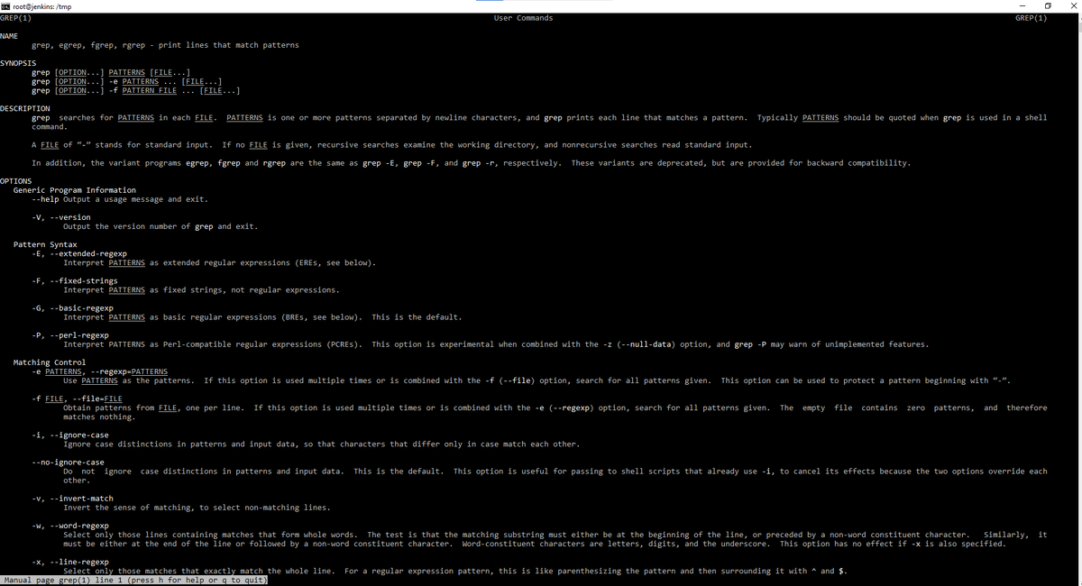 man grep 