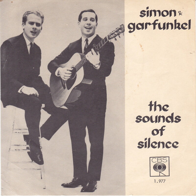 Обложка норвежского сингла "The Sounds Of Silence" американского фолк-рок-дуэта Simon & Garfunkel