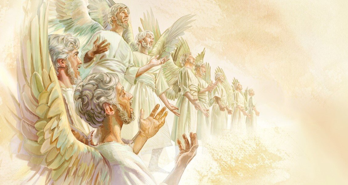 Господа ангел читать. Херувим ангел свидетели Иеговы. Престол Бога свидетели Иеговы. Ангел и воинство ангелов славит Бога.