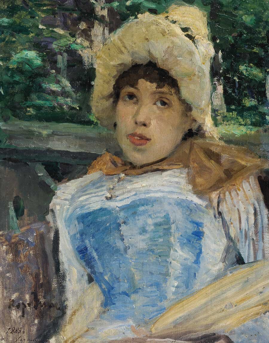 Портрет хористки. 1883 (?). Государственная Третьяковская галерея, Москва