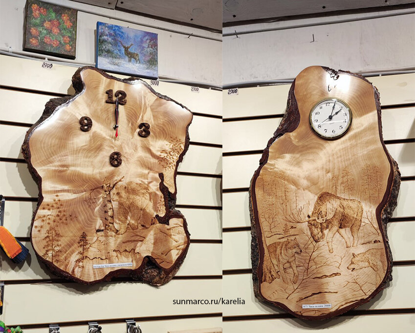 часы из карельской березы