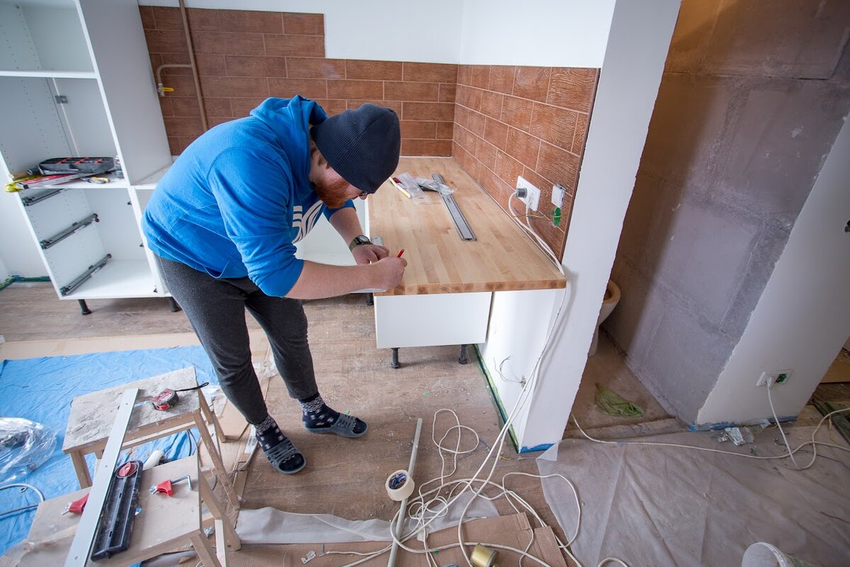 разборка кухонной мебели на дому с последующим монтажом и демонтажем