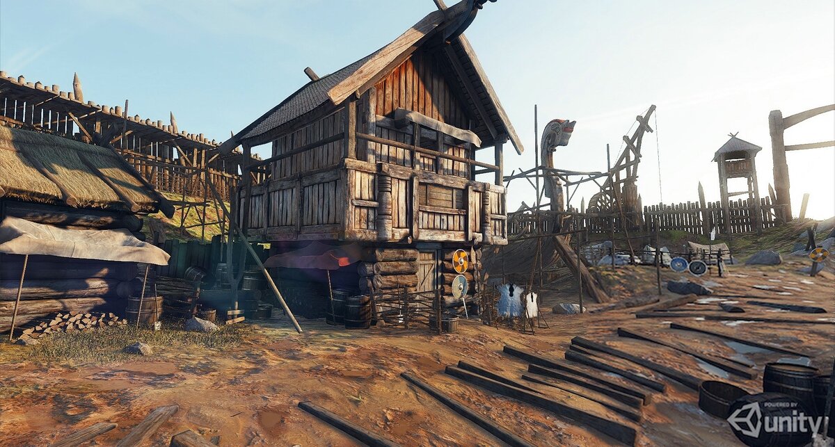 Пример игровой графики на движке Unity