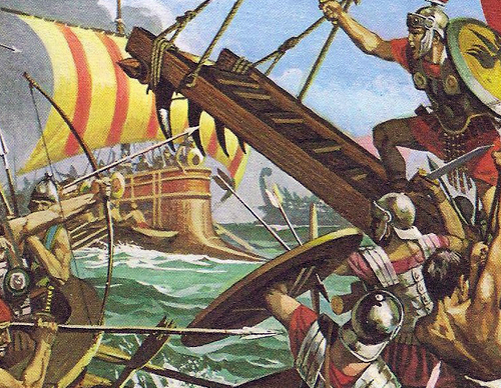 Презентация о первой морской победе римлян. Битва Рима с Карфагеном морская. Первая морская победа римлян 5 класс.