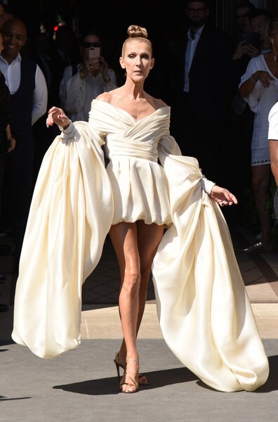 Селин Дион на показе Alexandre Vauthier, июль 2019