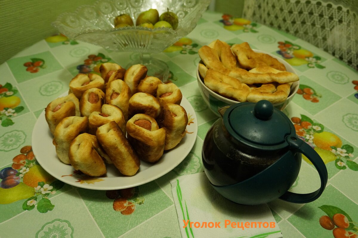Вкусные и быстрые сосиски в тесте