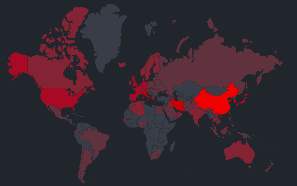 
Распространение коронавируса