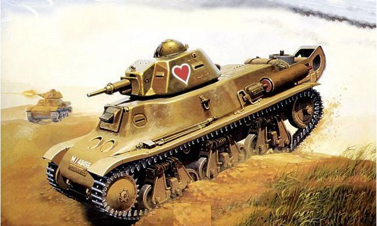 Танк Char d'accompagnement 1935 H m. 39. Такими машинами вооружали половину эскадронов в танковых полках лёгких механизированных дивизий.