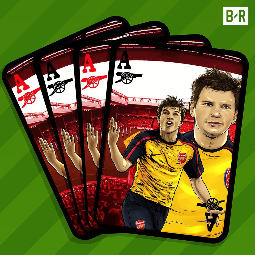 Чемпионат Англии-2008/09. Матч 33-го тура Ливерпуль – Арсенал – 4:4 (0:1)
Голы: Аршавин, 36 (0:1). Торрес, 49 (1:1). Бенаюн, 55 (2:1). Аршавин, 67 (2:2). Аршавин, 70 (2:3). Торрес, 72 (3:3). Аршавин, 90 (3:4). Бенаюн, 90+3 (4:4).
"Ливерпуль": Рейна, Арбелоа, Аггер, Каррагер, Фабиу Аурелиу, Хаби Алонсо, Маскерано, Бенаюн, Риера (Бабель, 73), Кайт (Эль-Жар, 86), Торрес.
"Арсенал" (Лондон): Фабьянски, Санья, Коло Туре, Сильвестр, Гиббс, Аршавин, Сонг, Фабрегас, Денилсон (Уолкотт, 65), Насри, Бендтнер (Диаби, 90).
Предупреждение: Санья, 61.
Судья: Уэбб.
21 апреля 2009 года. Ливерпуль. Стадион "Энфилд". 44 424 зрителя.