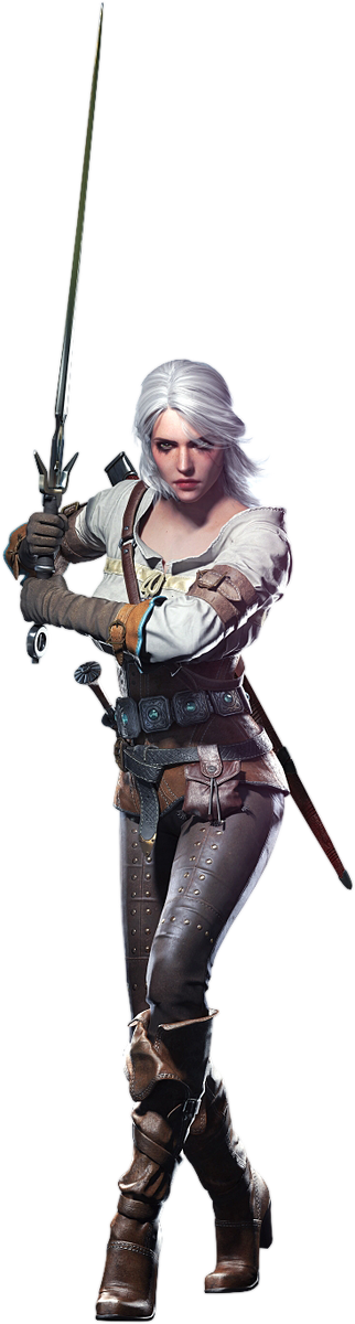 Моделька Цири из The Witcher 3: Wild Hunt.