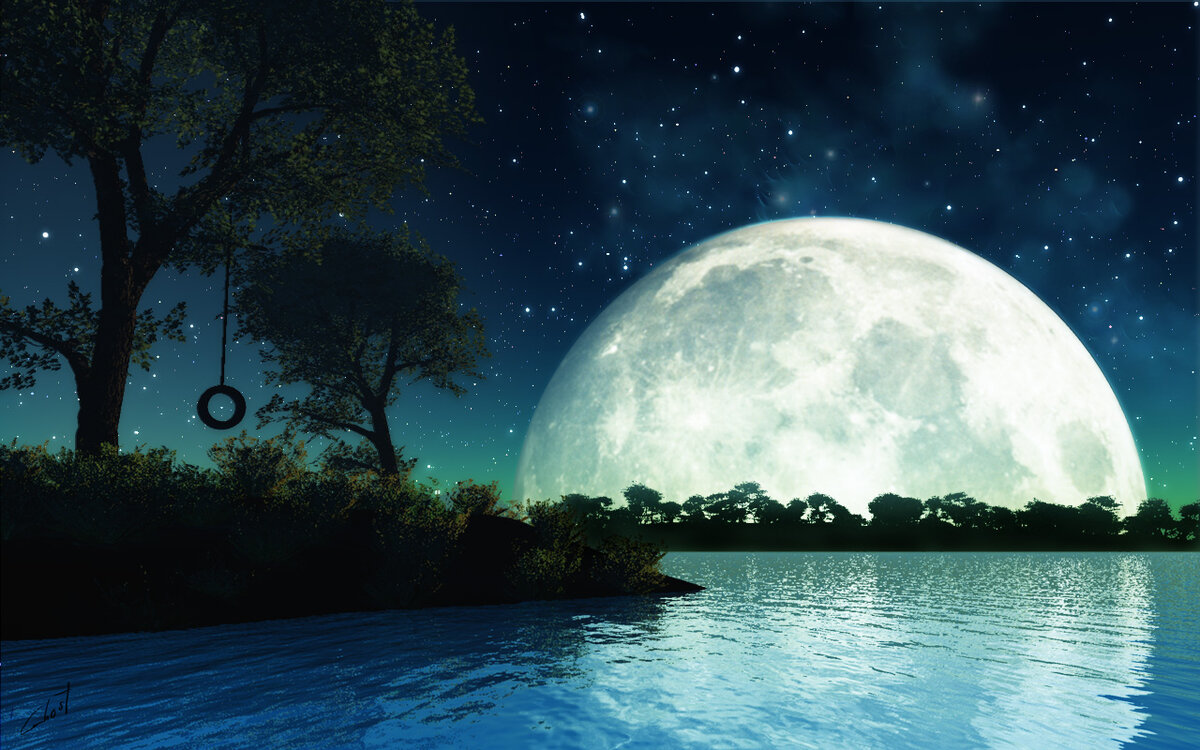 Красивые картинки луна