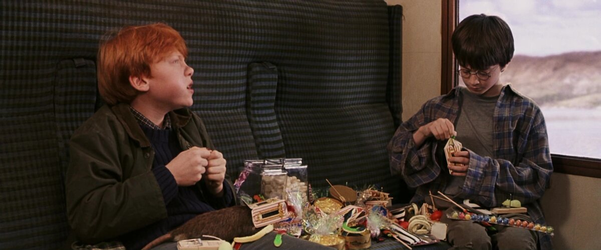 А вот с Роном Гарри сразу же нашёл общий язык. 