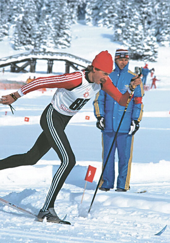 Зимятов на лыжне. Фотоархив ТАСС