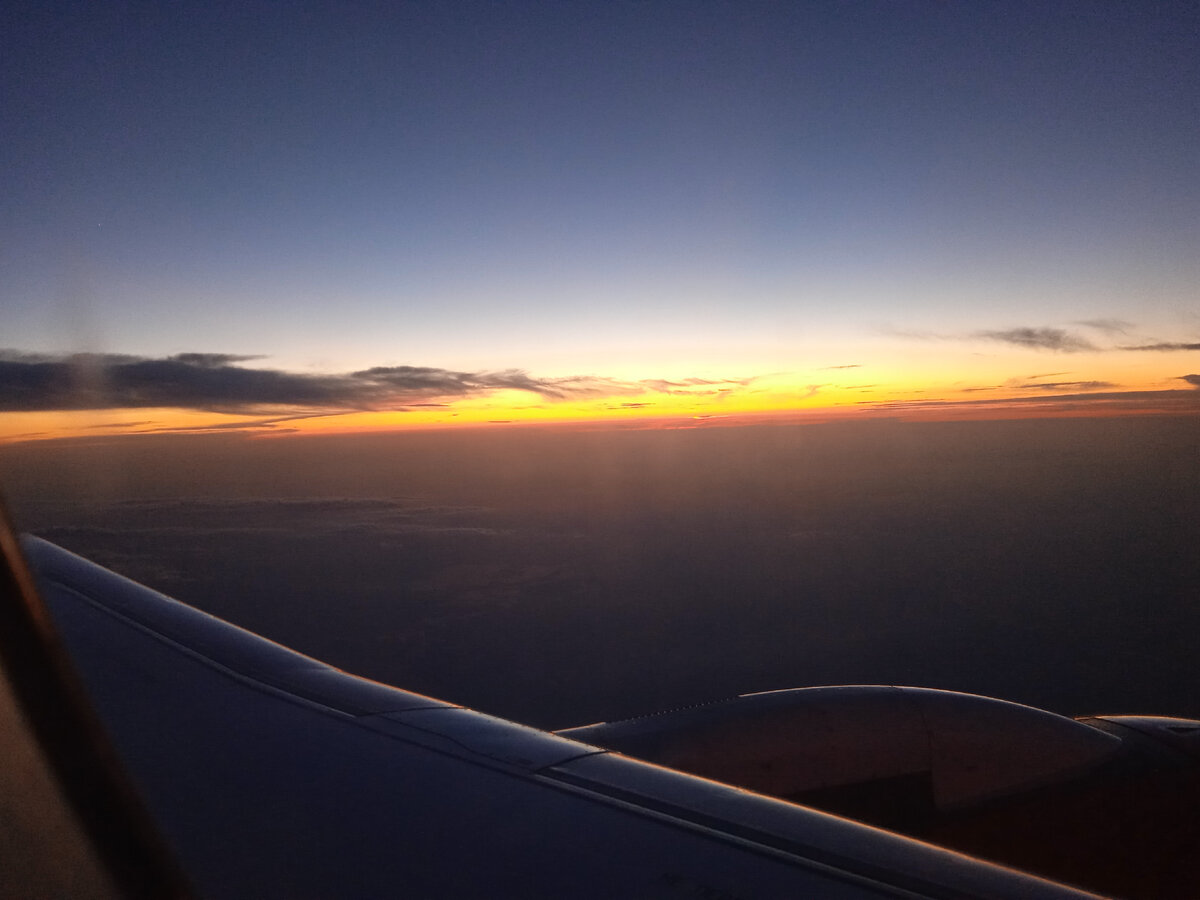 На высоте 11 тысяч. Красотища! 