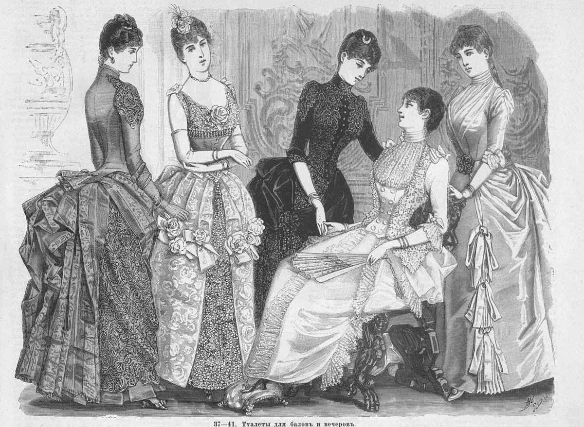 Иллюстрация из журнала "Модный свет", 1886.
