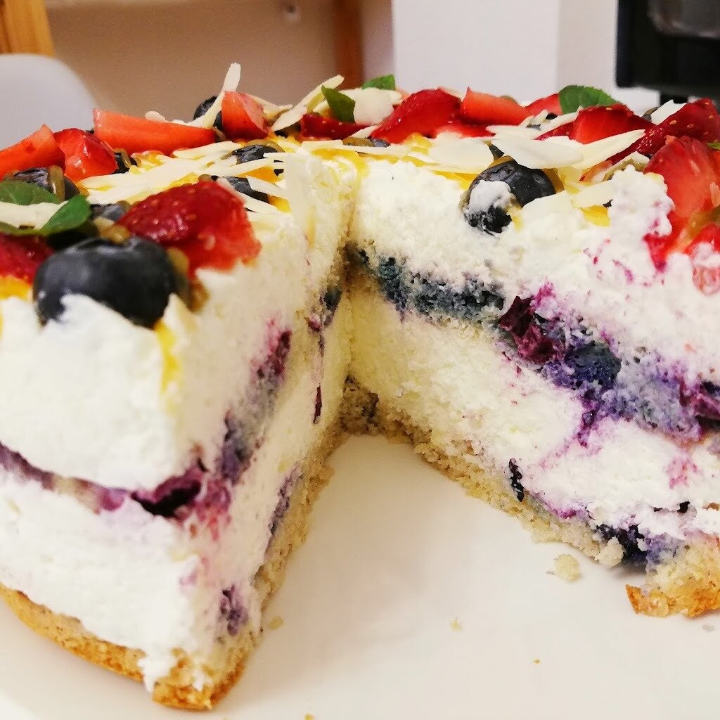 Готовый чизкейк. Фото автора.