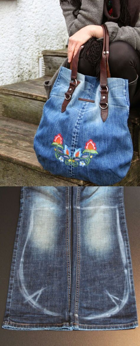 С чем носить джинсовую сумку женщине