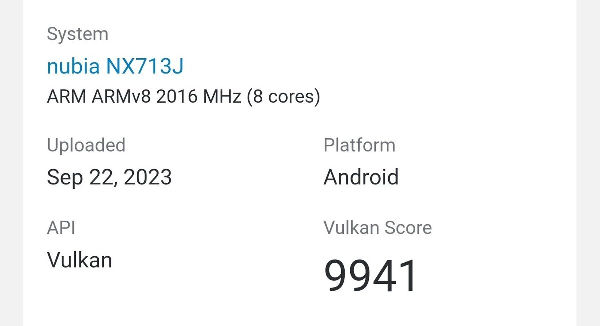    Результат Nubia Z50s Pro