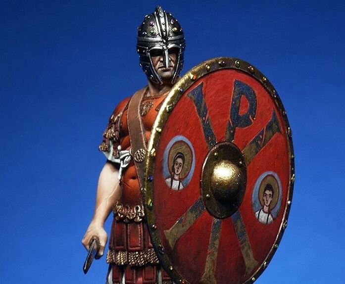 Римский магистр милитум V века. Фигура Pegaso Miniatures.
