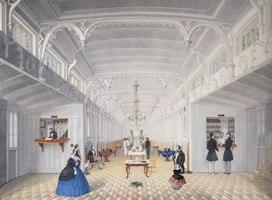 Пароход "Принцесса", 1861. худ. Адриен Персак