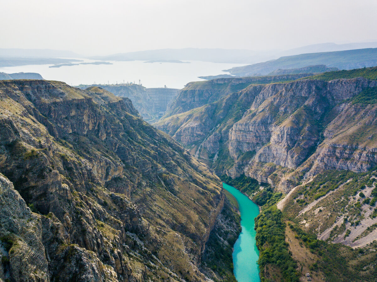 Сулакский каньон паронама