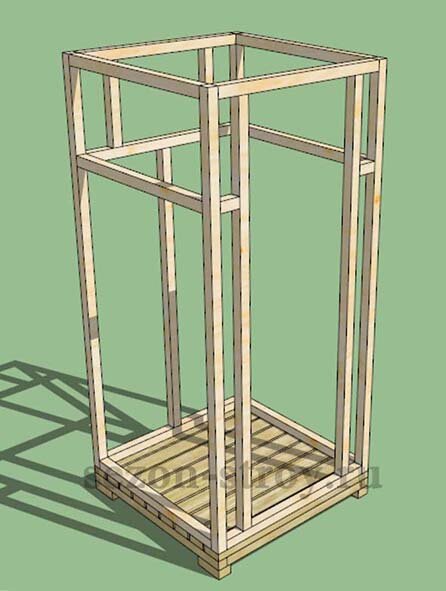 Чертежи летнего душа для дачи своими руками