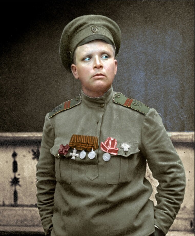 Командир женского "батальона смерти" Мария Бочкарева, 22.11.1917