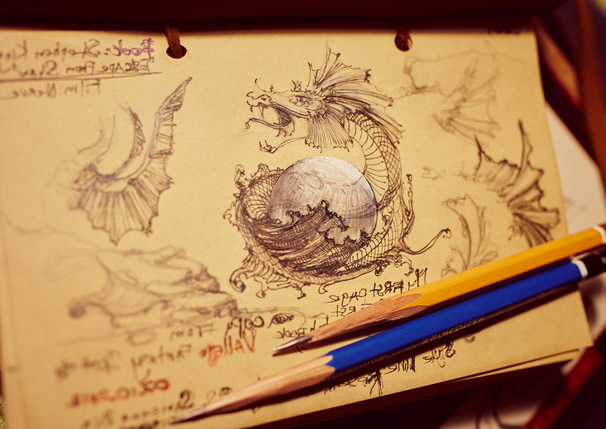 Рисунки, сделанные Кашперским в октябре 2017 года/ист: официальный сайт художника kashpersky.com