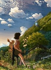 Путешествие в подземный мир. где есть облака, чудовища и любовь. Режиссёр Макото Синкай. Несколько слов о сюжете: Асуна, ученица средней школы, живет в японской деревне.