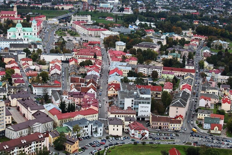 Город Гродно - вид сверху