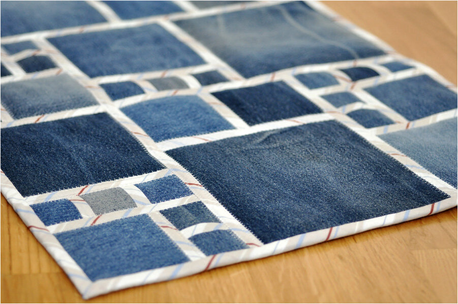 Как приступить к созданию коврика из старых джинсов своими руками, идеи для украшения интерьера