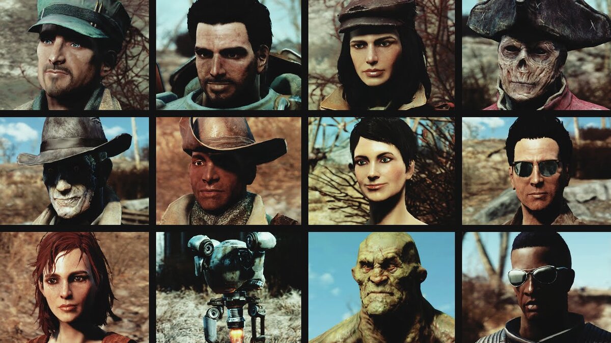 Fallout 4 есть 16 компаньонов. 