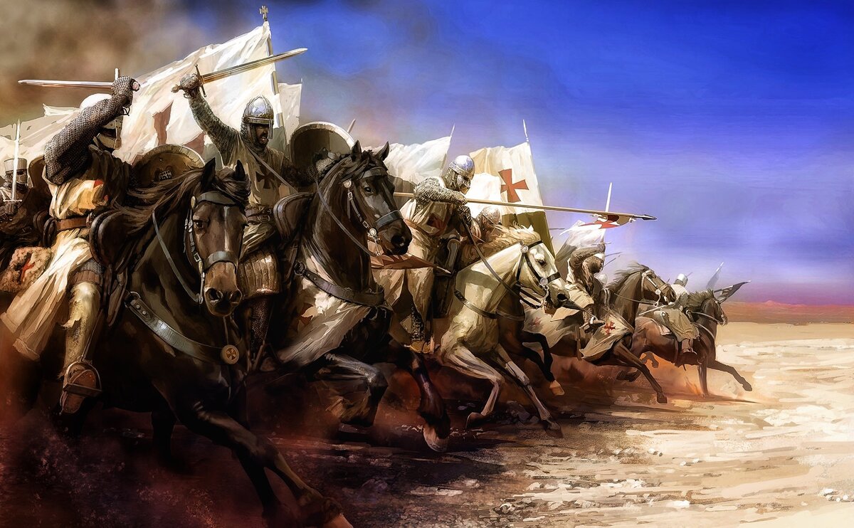 Отчаянно бросался в контратаки спецназ тамплиеров...