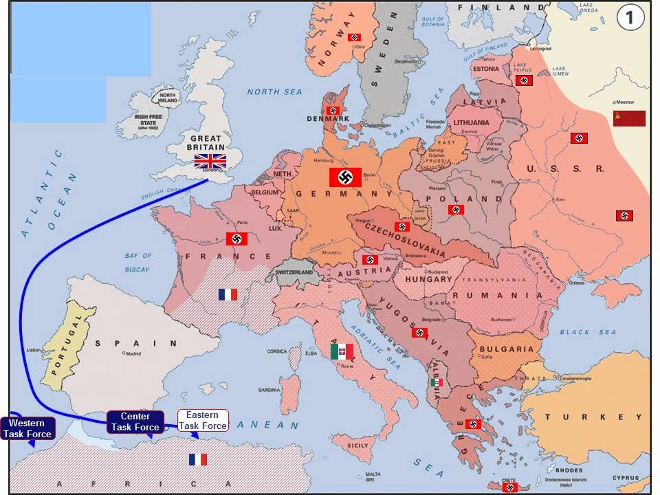 Политическая карта германии 1941 года