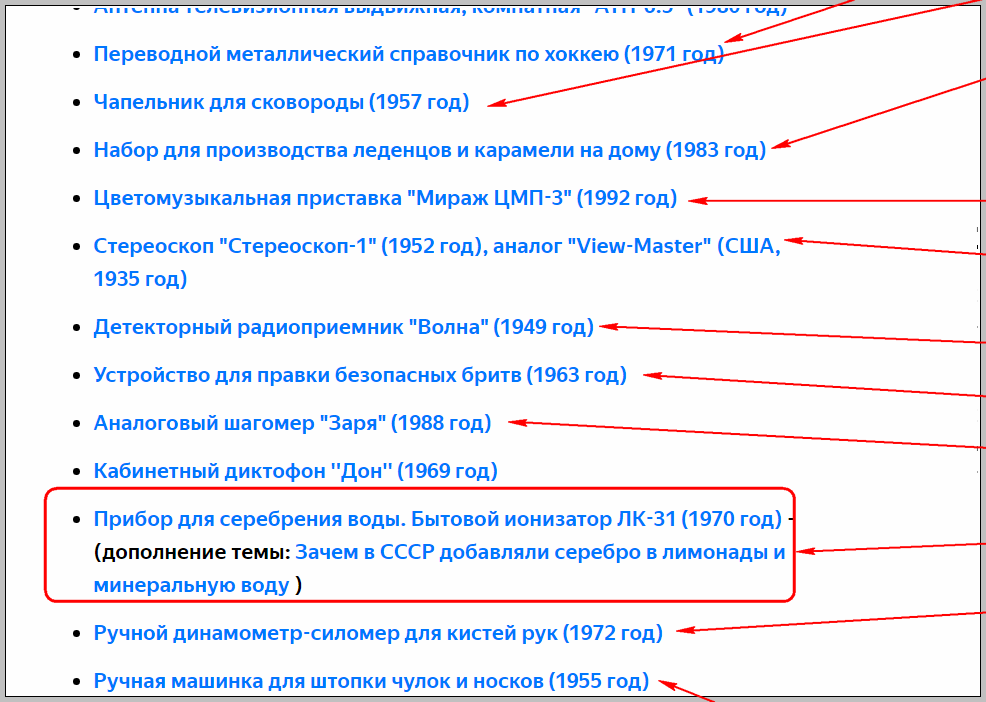 Ссылки на статьи из цикла "Знатоки СССР" на карте материалов канала "Новосибирский Журнал"