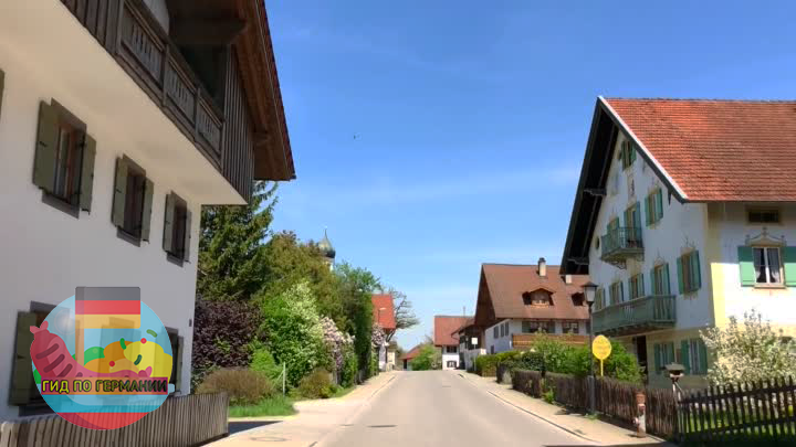 Германия,церковь,село