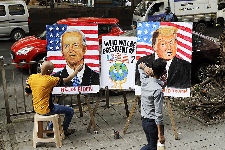Трамп или Байден – Америке всё равно. Главная задача – удержать статус мирового офиса.Фото: Rajanish Kakade/AP/TASS