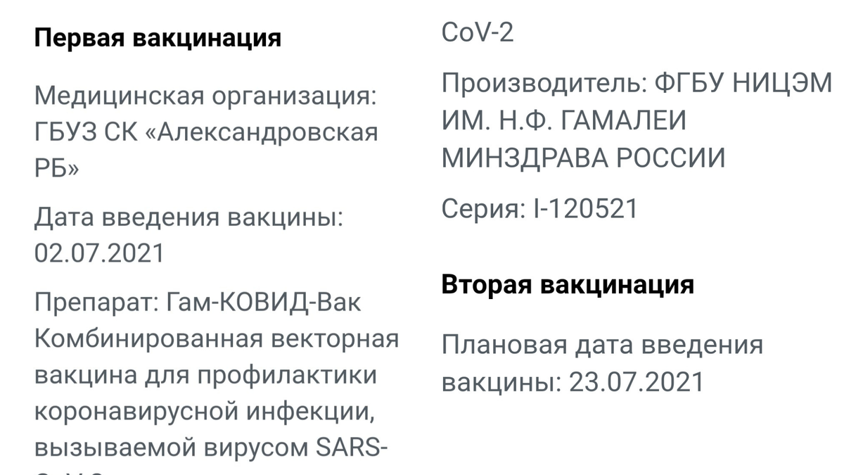 Выписка из Госулуг.