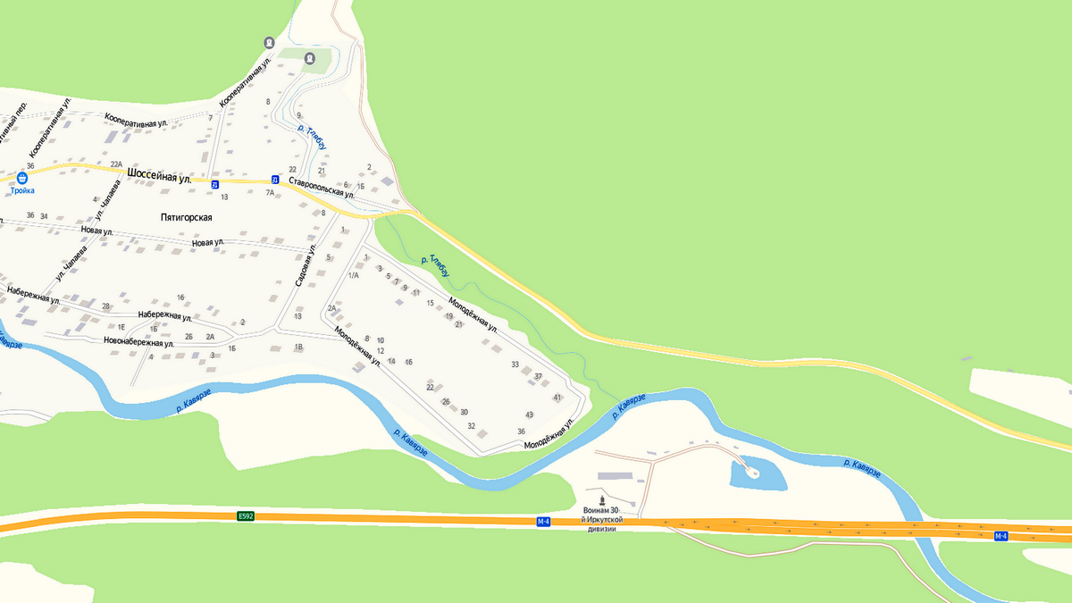 Памятник воинам 30-й Иркутской дивизии на трассе М4 Дон