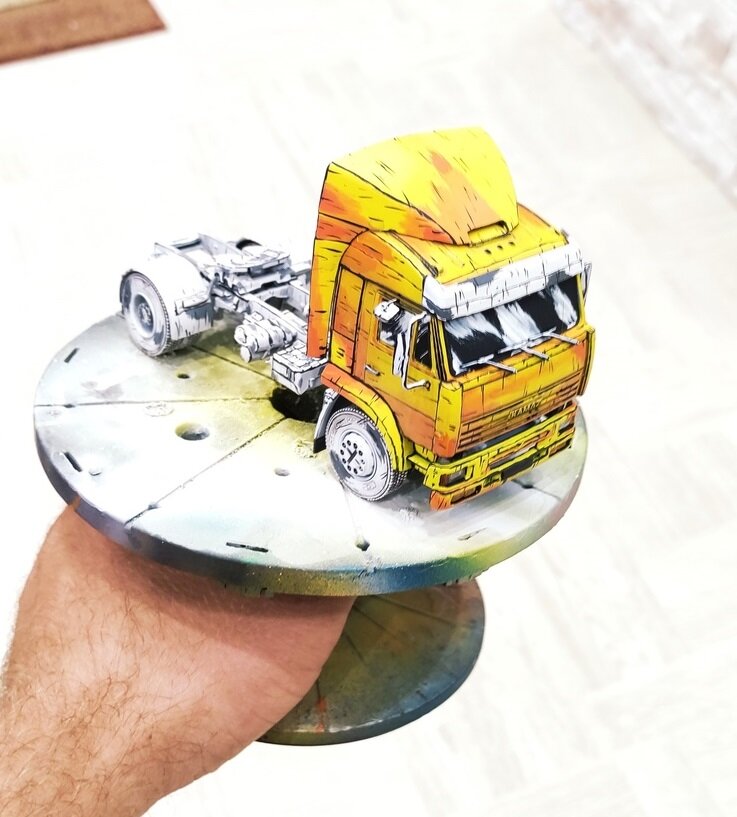 Масштабная модель выполненная в стиле скетч-рисунка